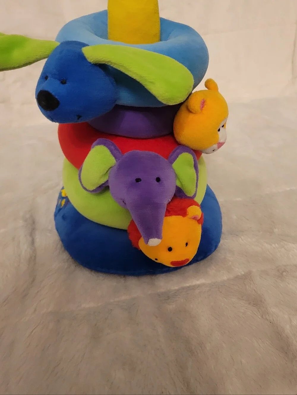 Carter's Plush Stacking Animal Rings - Blue, Green, Purple, Red, Yellow, Orange